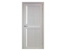Двери межкомнатные Optima Porte 523.221 АПП мат хром дуб белёный