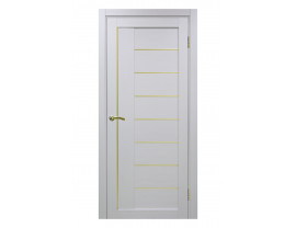 Двери межкомнатные Optima Porte 524 АПП мат зол белый монохром